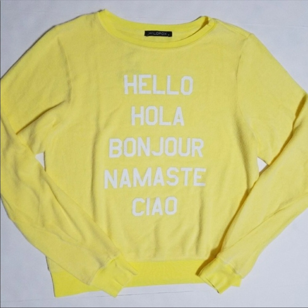 Wildfox yellow sweater